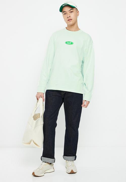 Levi’s® - Ls graphic authent tee z ssnl exp logo l - green 