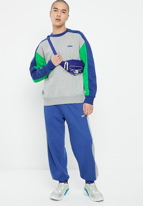 Levi’s® - Blocked levis sweats crew - flip block mid tone gray heather 