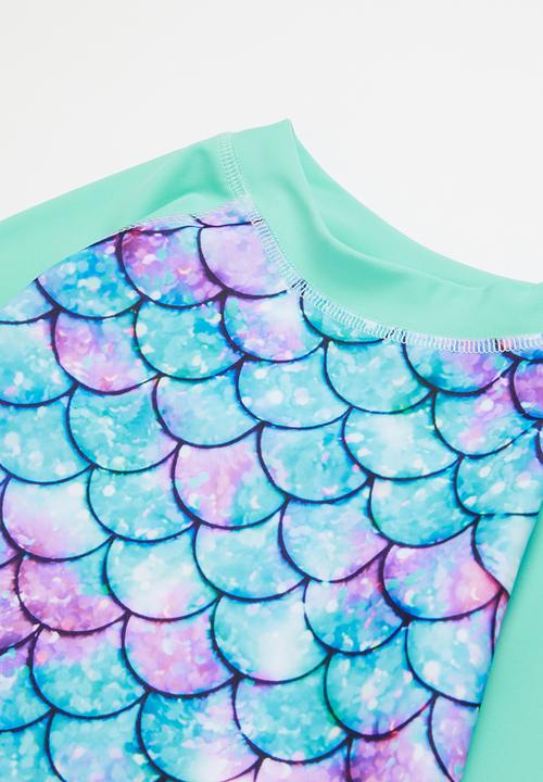 Pop Candy - Rashvest & bottom swim set - blue 
