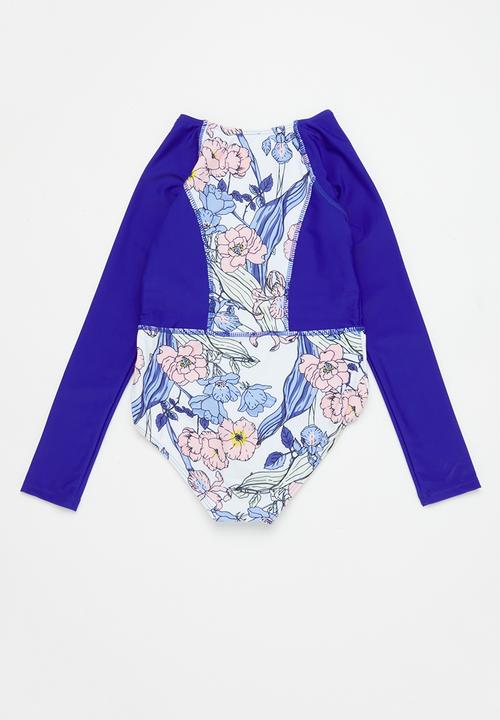 Pop Candy - Long sleeve swimsuit - blue 