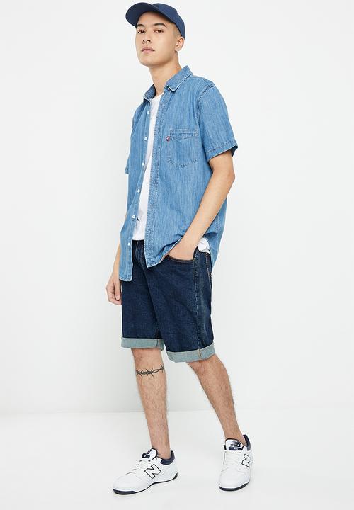 Levi’s® - Ss classic 1 pkt std za frankin stone w - navy 