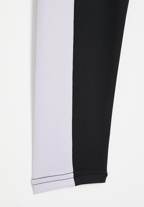 Converse - Blocked high rise legging - black