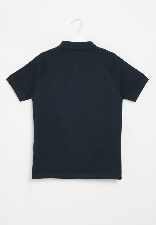 POLO - Boys crested short sleeve golf - navy