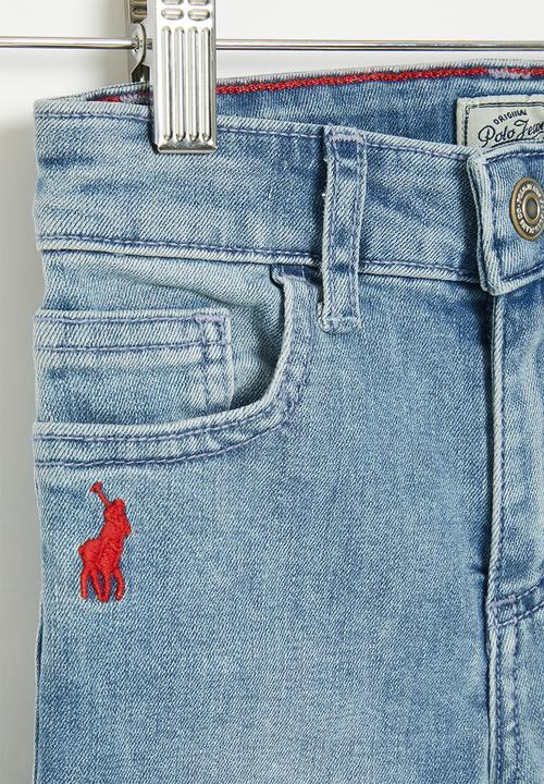 POLO - Girls pjc denim short - light wash