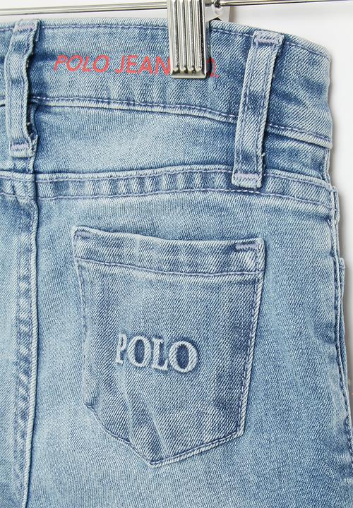 POLO - Girls pjc denim short - light wash