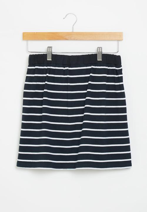 POLO - Girls striped skort - navy
