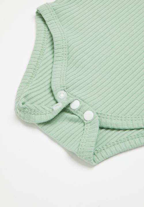 Pop Candy - Bodyvest, short & headband set - sage