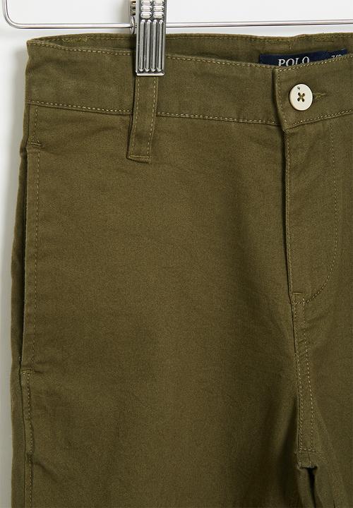 POLO - Boys chino short - olive