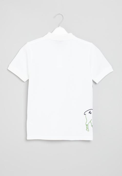 POLO - Boys short sleeve golfer - white