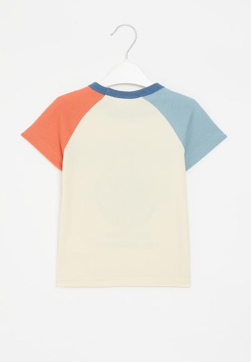 Pop Candy - Boys regaln sleeve tee - ecru 