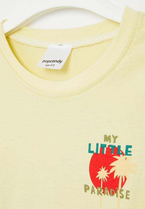 Pop Candy - Printed tee - yellow