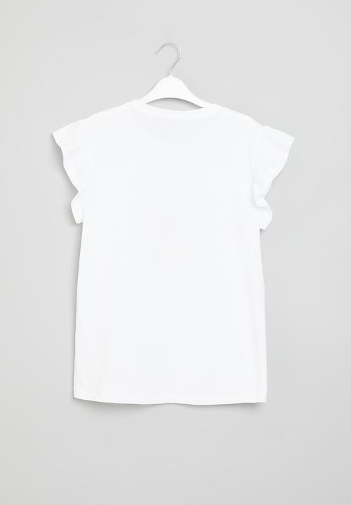 POLO - Girls embroidered fr - white