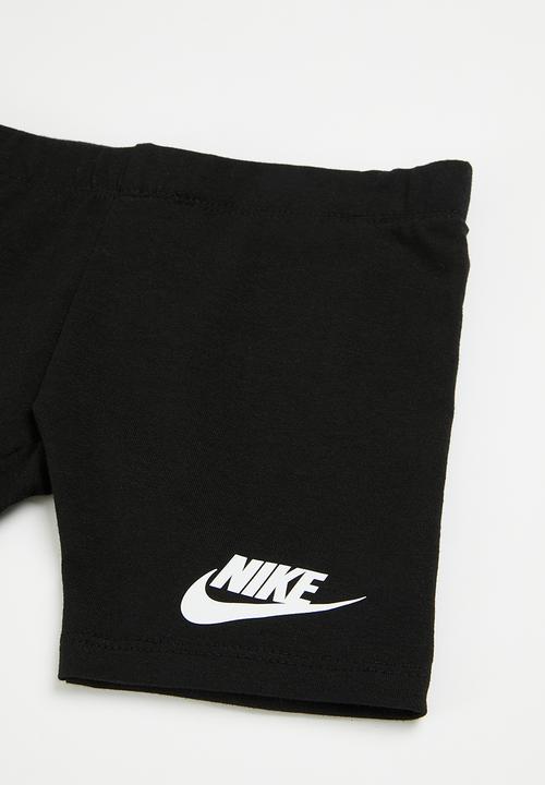 Nike - Nkg boxy tee & bike short set - black & grey