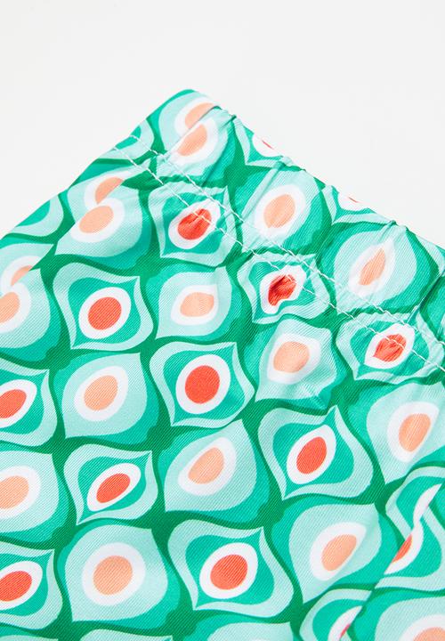 Pop Candy - Girls flare bottom and top set - green & white