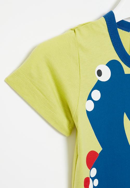 Pop Candy - Boys dino print tee - yellow
