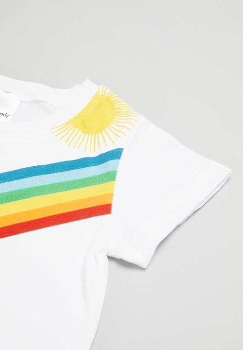 Pop Candy - Boys short sleeve and bottom set - blue and white