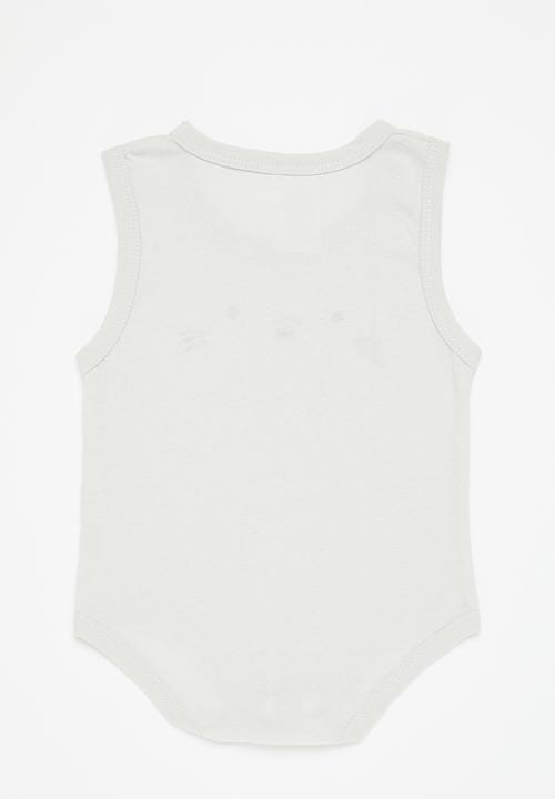 Pop Candy - Baby boys bodysuit - grey