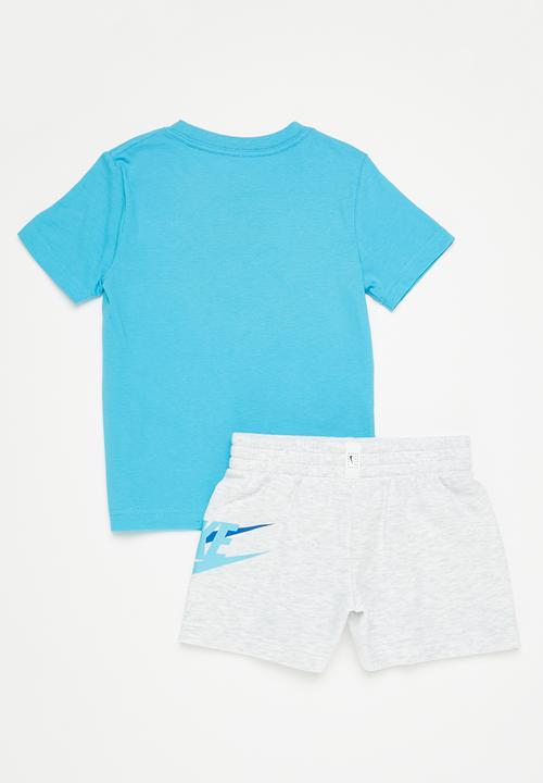 Nike - Nkn n nsw hbr icon short set - blue & grey