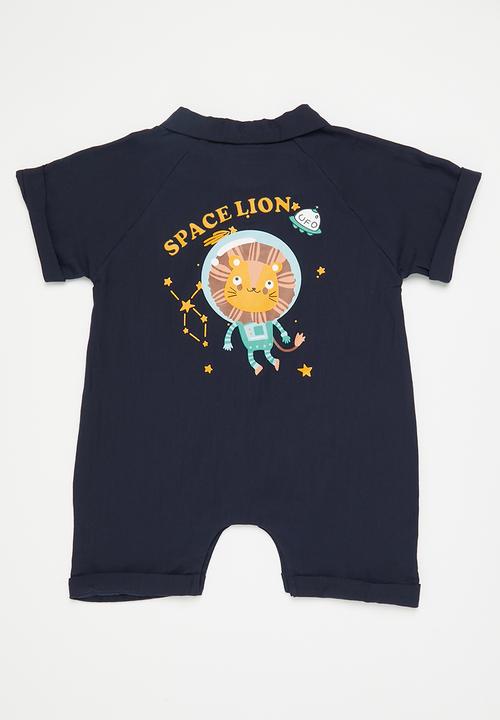 Pop Candy - Golfer romper - navy