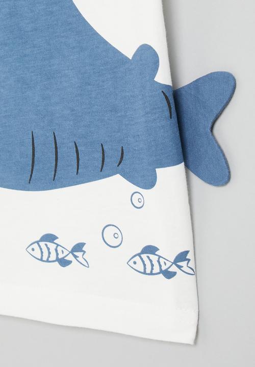 Pop Candy - Shark tee - white