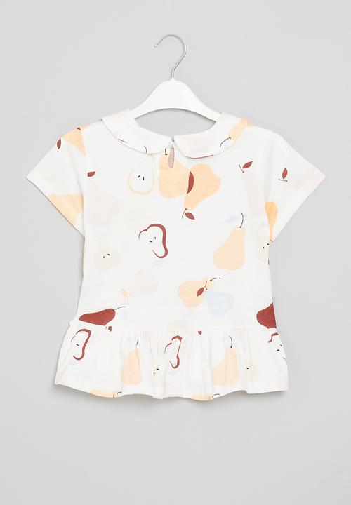Pop Candy - Girls tiered top - white multi 