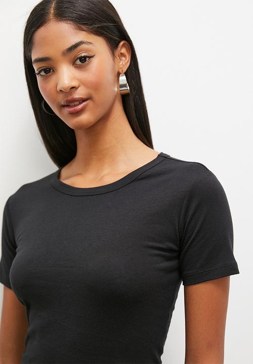 Blake - 2 Pack crew plain baby  tee - black and white
