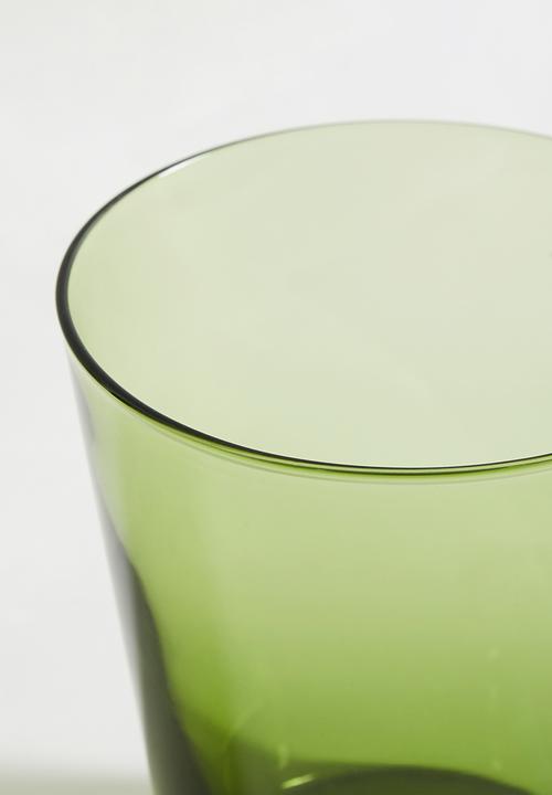 H&M - Stacky glass - green dusty light