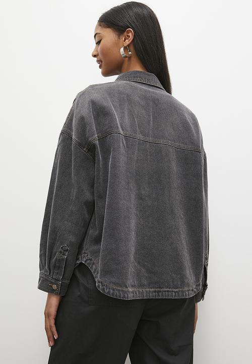 Blake - Denim overshirt - black