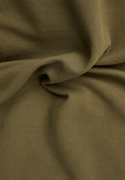 G-STAR - Dunda slim stripe polo short sleeve premium stretch - dark olive