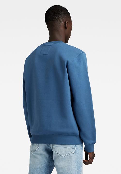 G-STAR - RAW. felt r sw dry ashor sweat - rank blue