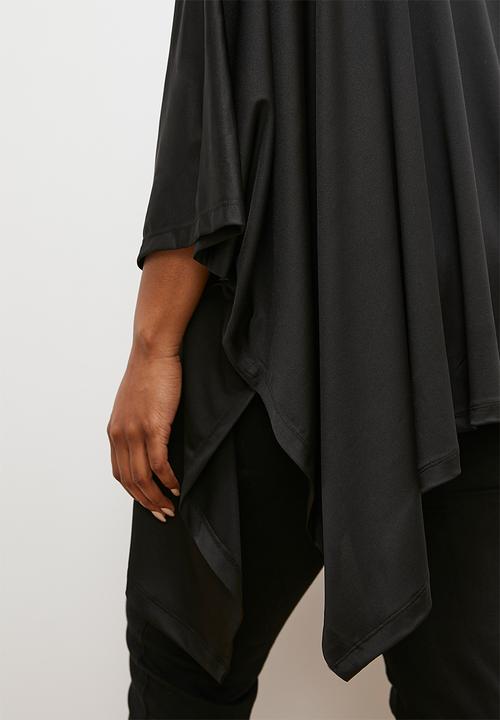 edit - Moderate oversized top - black