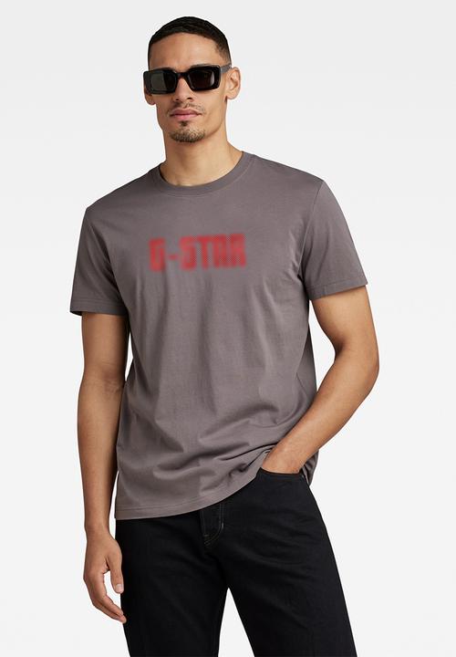 G-STAR - Dotted T-shirt compact jersey - rabbit