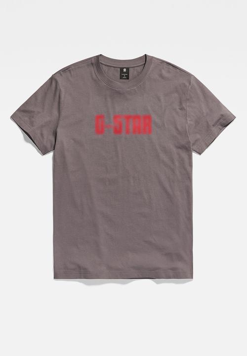 G-STAR - Dotted T-shirt compact jersey - rabbit