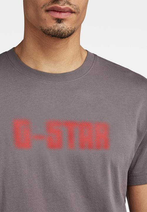 G-STAR - Dotted T-shirt compact jersey - rabbit