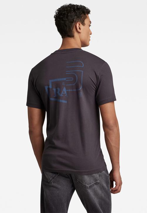 G-STAR - Multi gr slim T-shirt compact jersey - shadow