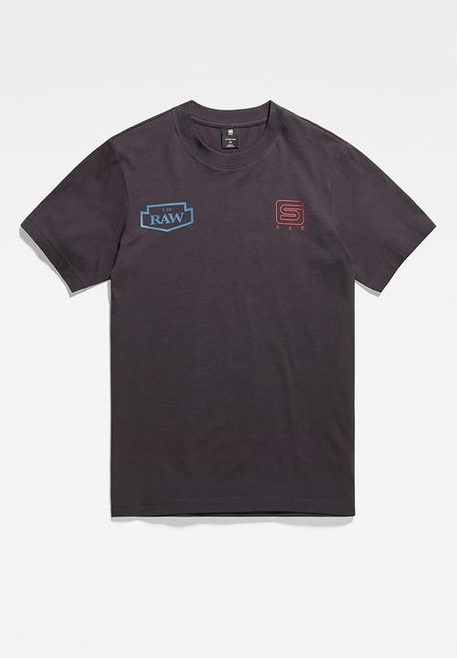 G-STAR - Multi gr slim T-shirt compact jersey - shadow