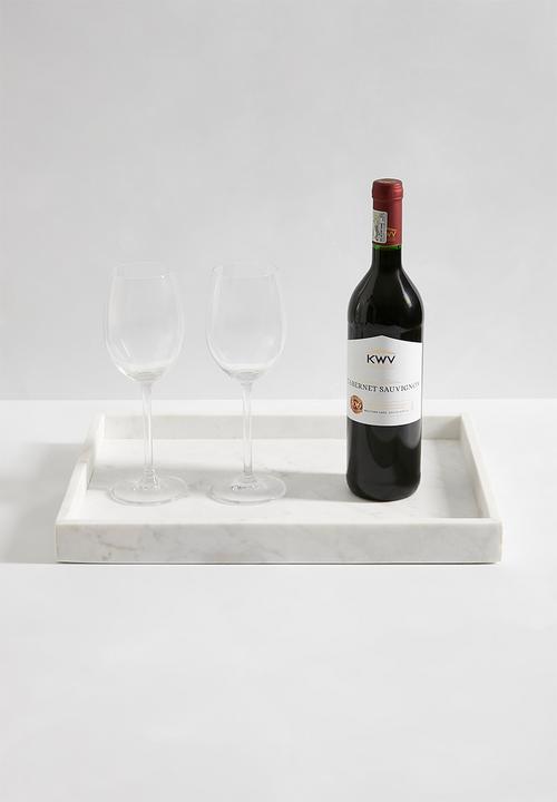 Sixth Floor - Panther drinks tray - white