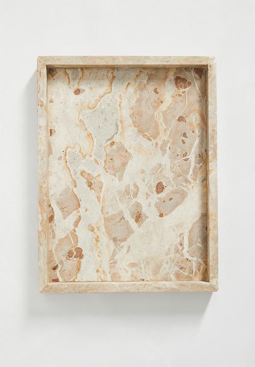 Sixth Floor - Panther drinks tray - beige
