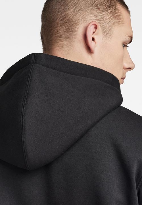 G-STAR - Autograph hooded dry ashor sweat - dk black