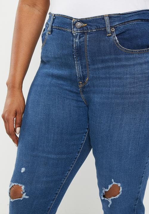 Levi’s® - Curvy hirise super skinny - lapis decibel