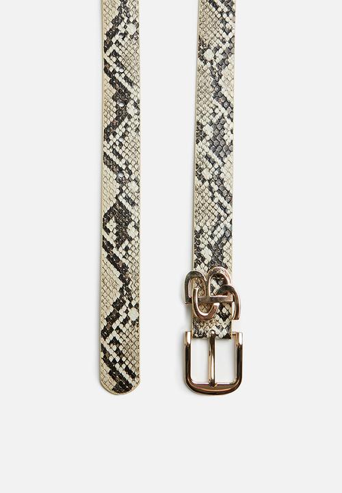 SISSY BOY - Snake me out SB belt - beige/brown