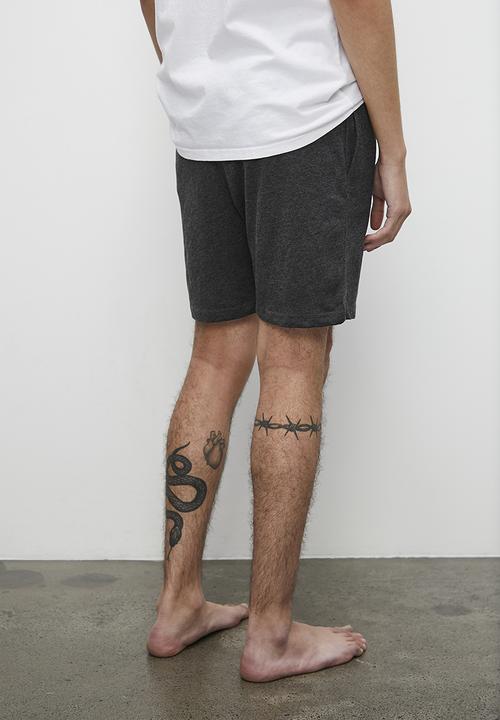 Superbalist - Knitted regular lounge shorts - charcoal