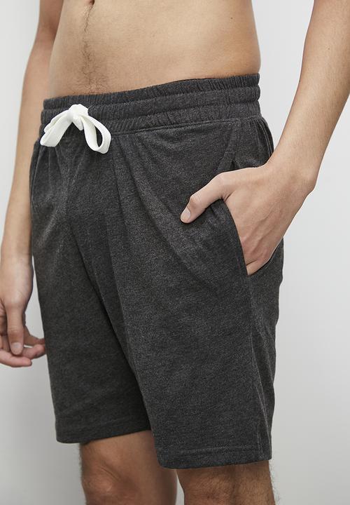 Superbalist - Knitted regular lounge shorts - charcoal