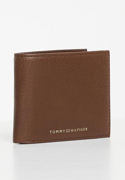 Tommy Hilfiger - Th prem leather mini cc wallet - dark chestnut
