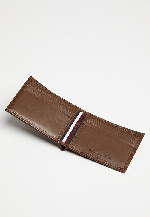 Tommy Hilfiger - Th prem leather mini cc wallet - dark chestnut