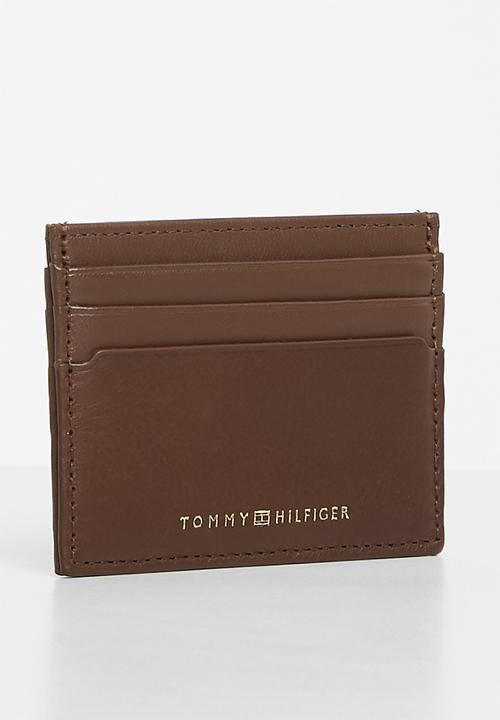 Tommy Hilfiger - Th premium leather cc holder - dark chestnut