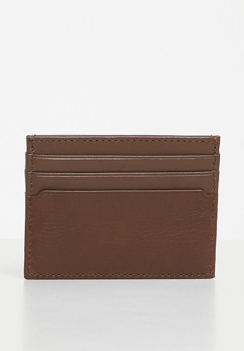 Tommy Hilfiger - Th premium leather cc holder - dark chestnut