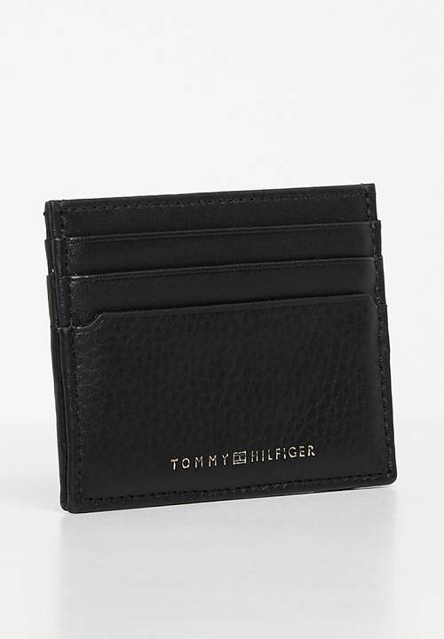 Tommy Hilfiger - Th premium leather cc holder - black