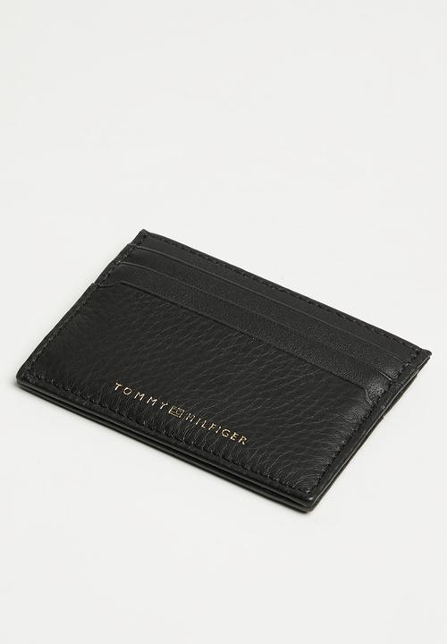 Tommy Hilfiger - Th premium leather cc holder - black