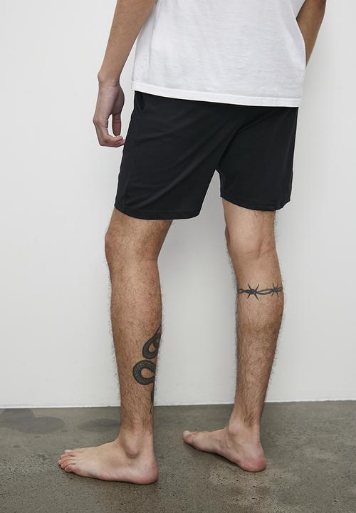 Superbalist - Knitted regular lounge short - black